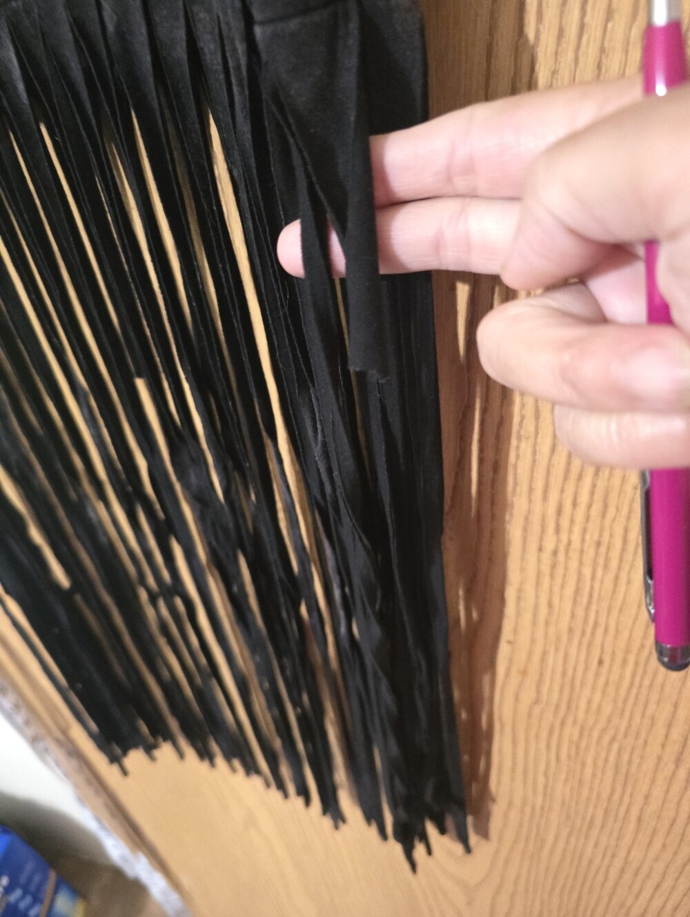 POL Black Fringe Tank Top - Picture 3 of 3
